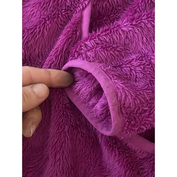 The North Face Oso Full Zip Hooded Jacket Fleece Kids 18 XL Girls Pink Fur Soft - Picture 7 of 8
